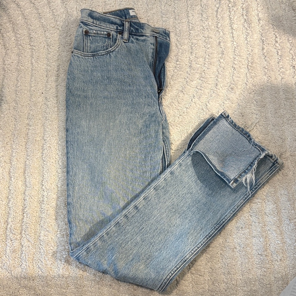Abercrombie & Fitch 90s Staight Denim Jeans in Light Blue